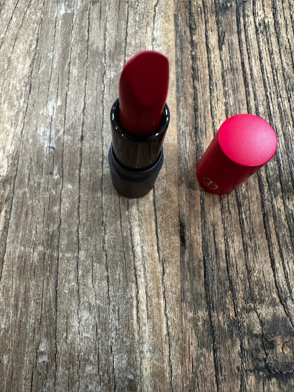 Giorgio Armani Red Lipstick & Shimmer eye tint  Set with Red Case